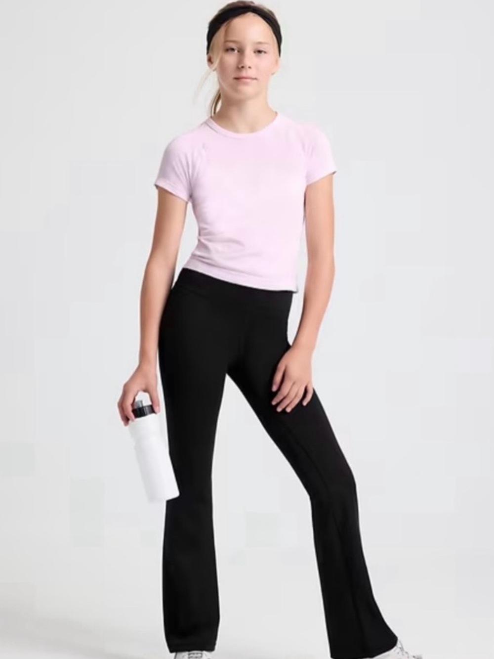 Athleta Girl Black High-Rise Boot-Cut Flare Pants